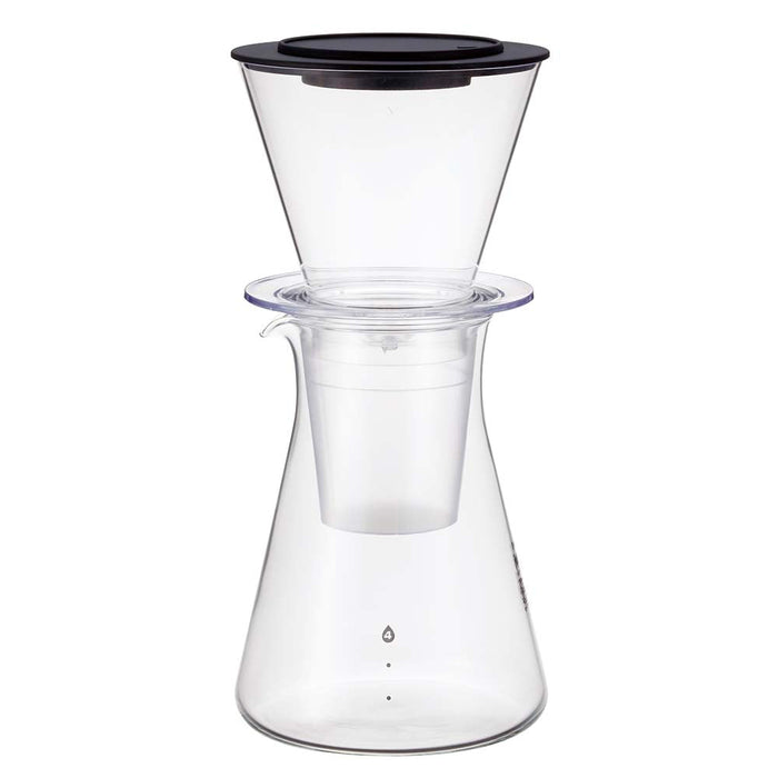 Iwaki Glass Water Drip Coffee Server - Heat Resistant and User-Friendly