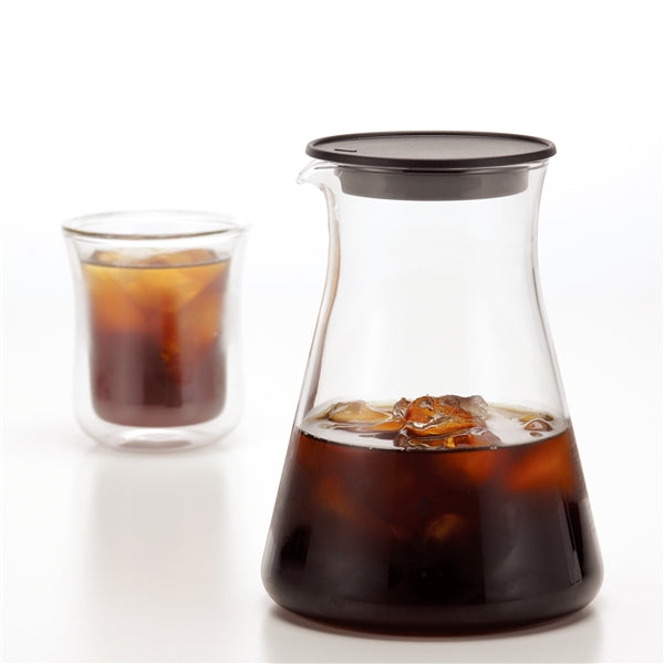 Iwaki Glass Water Drip Coffee Server - Heat Resistant and User-Friendly