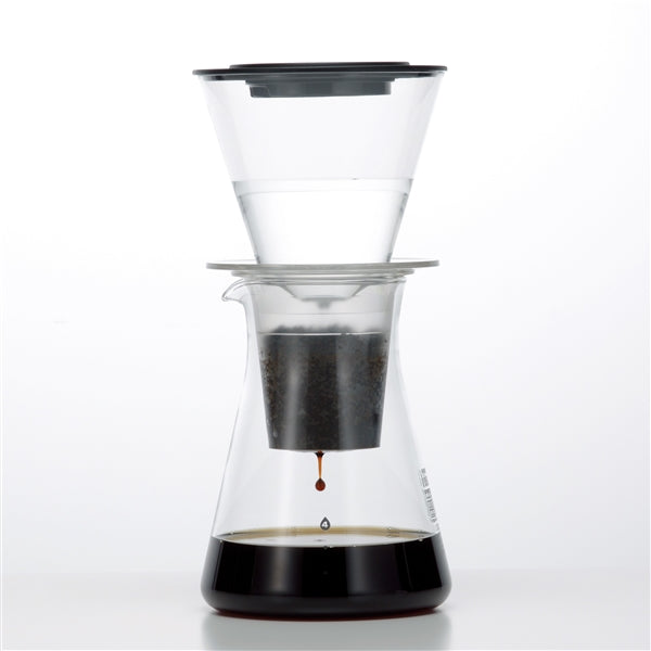 Iwaki Glass Water Drip Coffee Server - Heat Resistant and User-Friendly