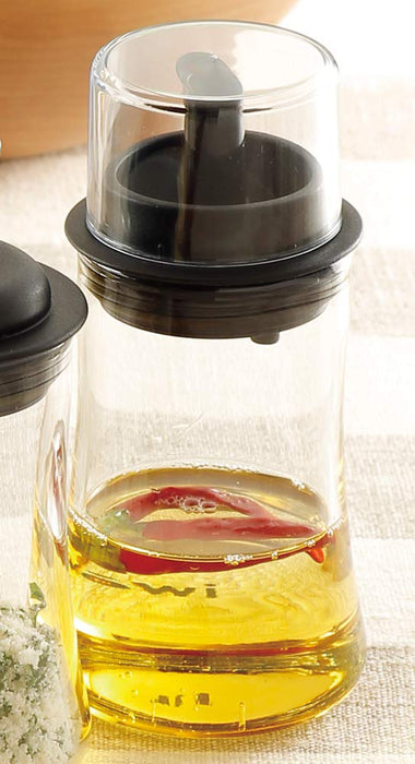 Iwaki Japan 120ml Heat Resistant Glass Oil Bottle with Lid