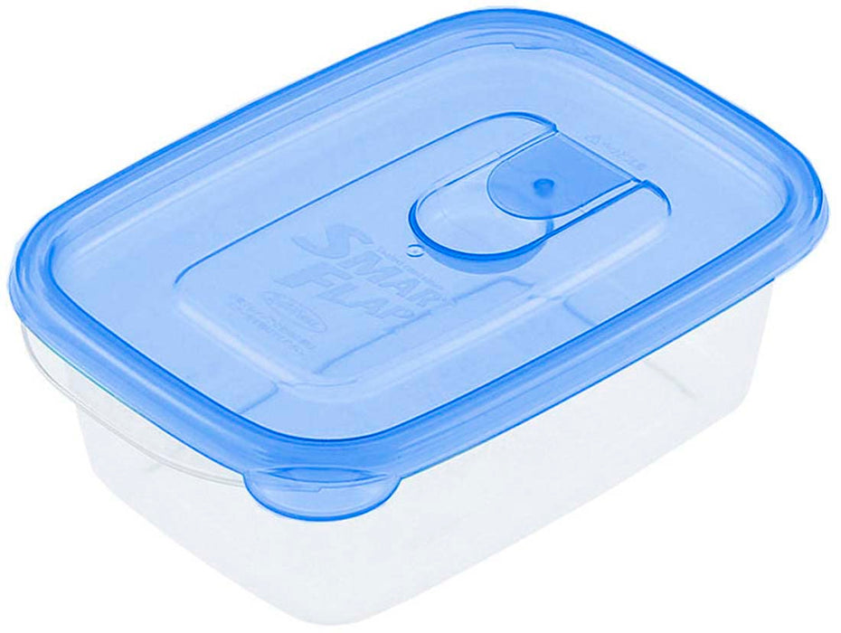 Iwasaki Industry Japan Antibacterial Microwave Storage Container - Smart Flap Square 610Ml (3Pcs)