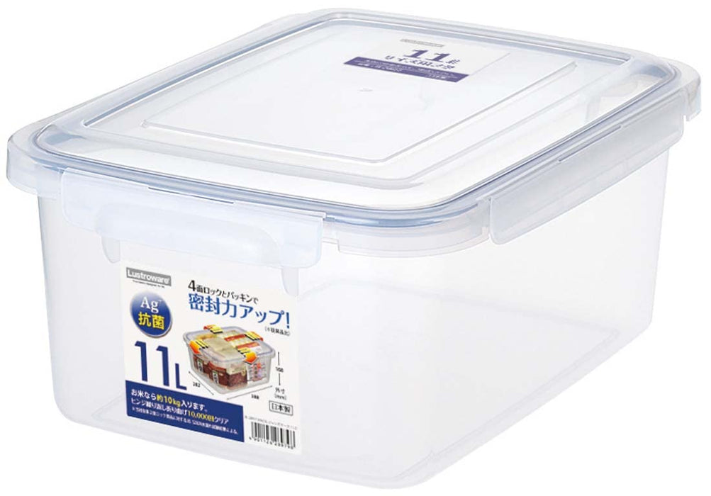 Iwasaki Industry Jumbo Antibacterial Smart Lock Storage Container 11.0 B-2897 - Made In Japan