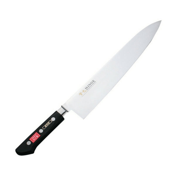 Jikko Inox Molybdenum Gyuto 刀 210 毫米 - 手工磨光刀刃