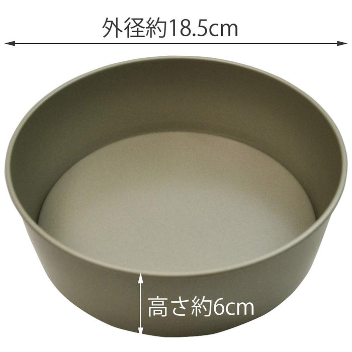 Kai Corporation 18cm 蛋糕模 灰色 DL6103 日本脫氟底