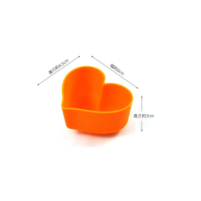 Kai DL-6355 Silicone Heart Cups 3pcs Easy BreakApart