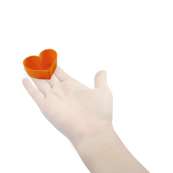 Kai DL-6355 Silicone Heart Cups 3pcs Easy BreakApart