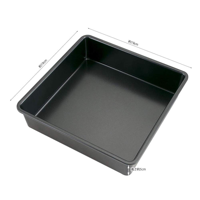 Kai Corporation Cake Mold Square 18cm DL6121 Easy Clean