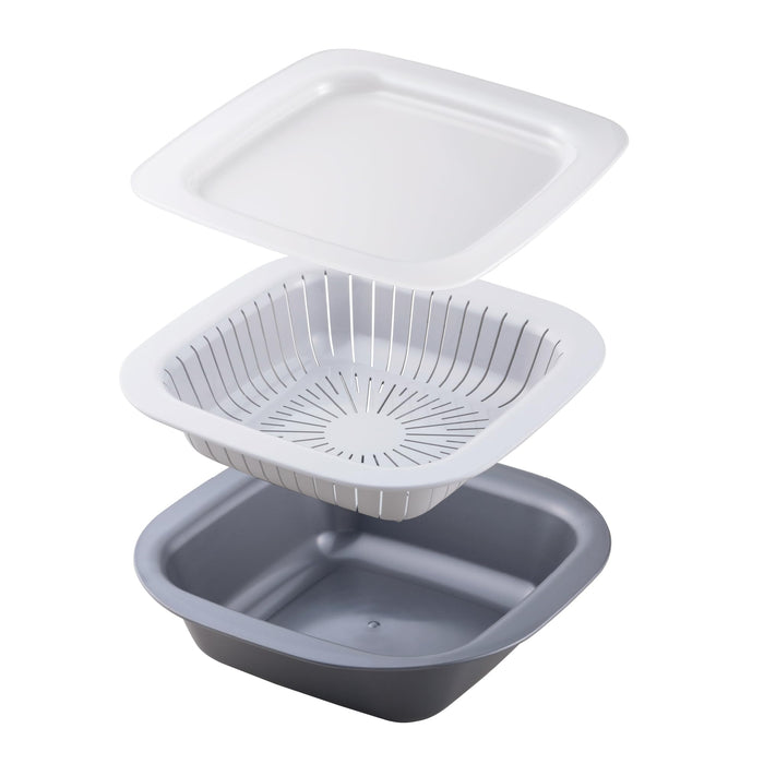 Kai Corporation Cooking Container Shallow Colander Deep Food Storage Drainer Dh3146