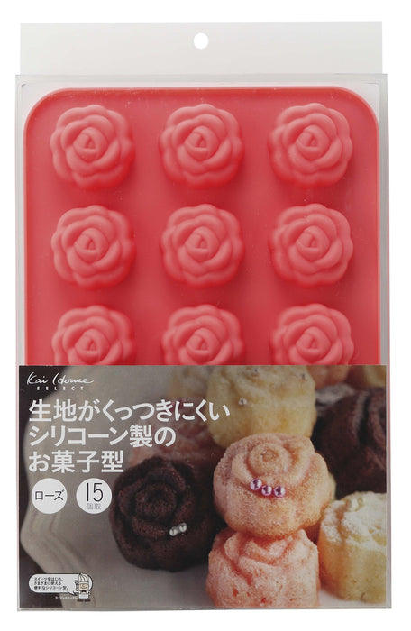 Kai Corp Petit Rose Muffin Mold 15pcs DL6249