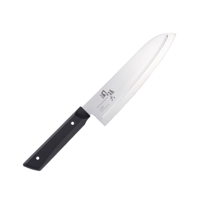 Kai Santoku 刀 165 毫米 RH 肋线 Shironezu 钢 适用于洗碗机 日本 AB5472