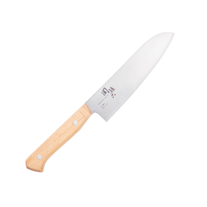 Kai Corp Santoku Knife 165mm Shiraai Wood Handle Molyb Vanadium Steel AB5482