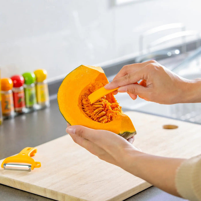 Kai Stainless Steel Peeler - Efficient Pumpkin Peeling Tool