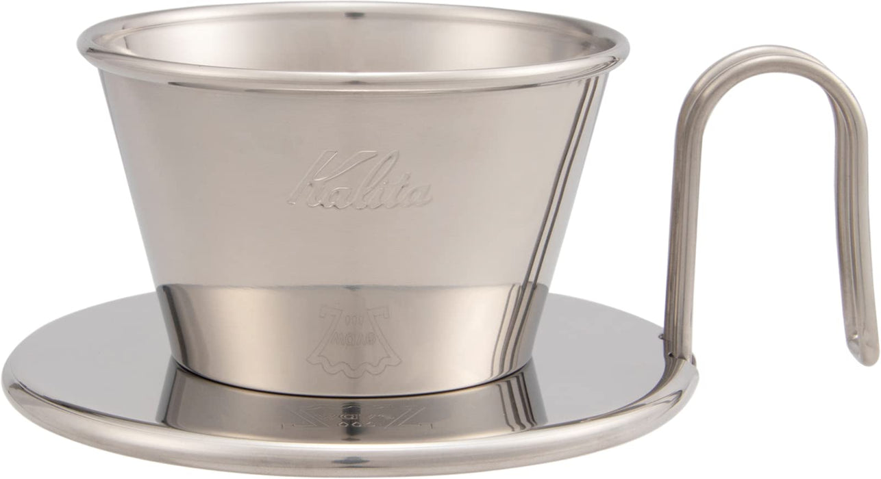 Kalita Wave Stainless Steel Coffee Dripper for 1-2 People - Made in Japan