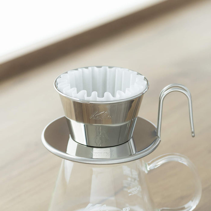 Kalita Wave Stainless Steel Coffee Dripper for 1-2 People - Made in Japan