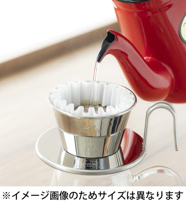 Kalita Wave Stainless Steel Coffee Dripper for 2-4 People - Made in Japan