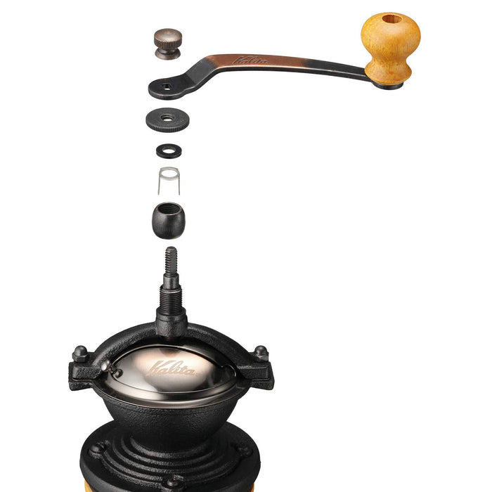 Kalita 42118 Coffee Grinder - Slim Round Hand Mill from Japan