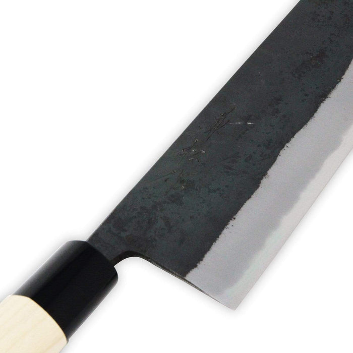 Kanematsu Nihonko Kasumitogi Shirogami Nakiri Knife 165mm - Premium Carbon Steel Blade