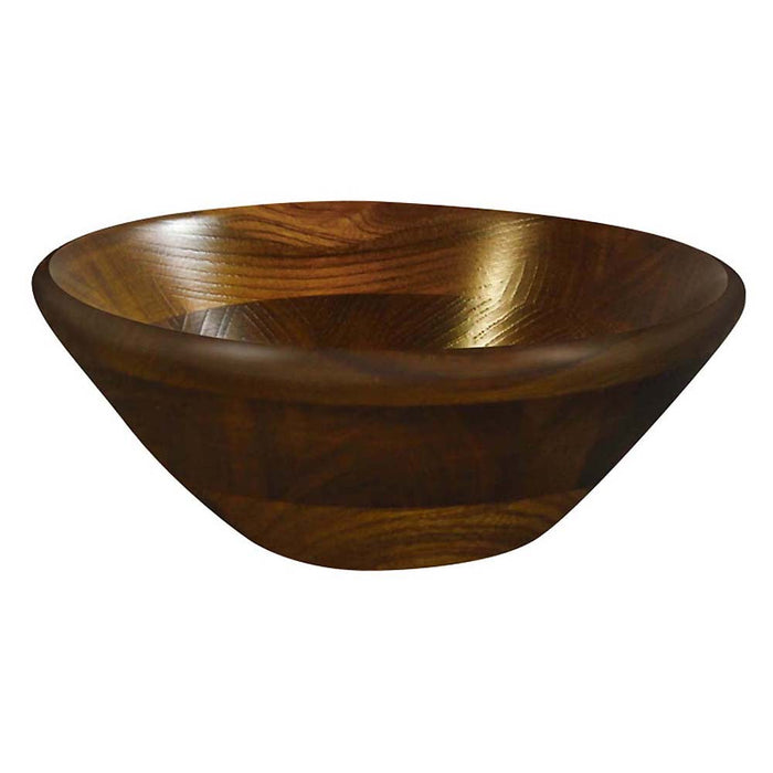 25.5cm Round Edge Kijihiki Zelkova Salad Bowl - Enhance Your Dining Experience!