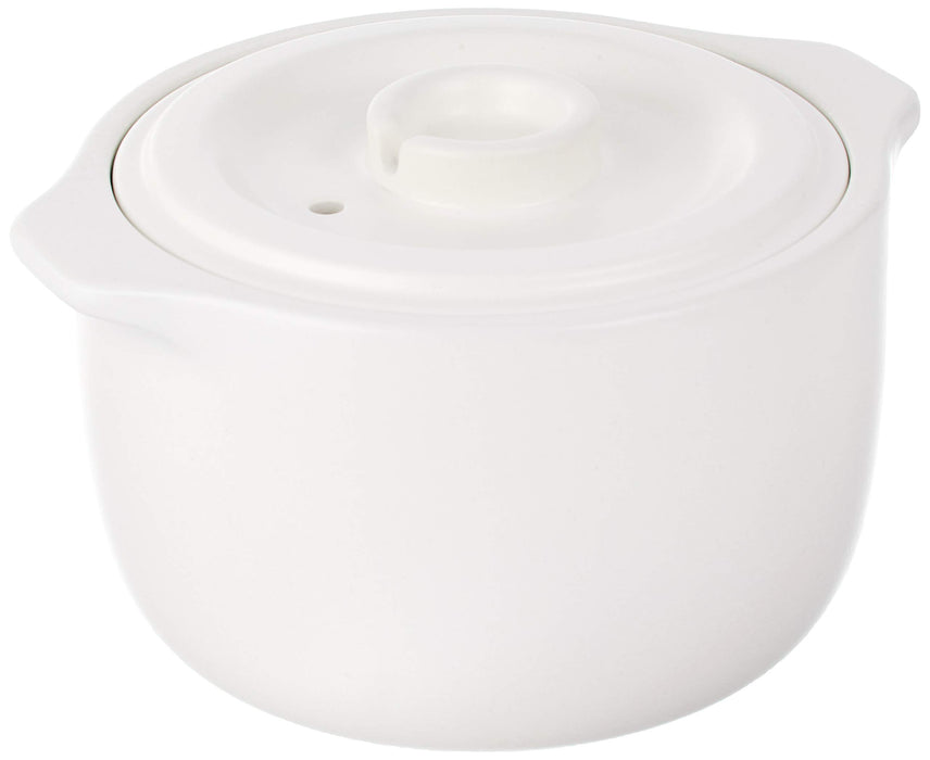 Kinto 2Cup Japan White Clay Pot Rice Cooker 25194 - Authentic Japanese Cooking