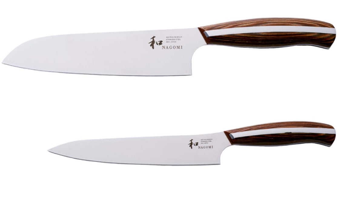 2-Pc Mitsubishi Nagomi Knife Set (Santoku Petty) 1896 Founded