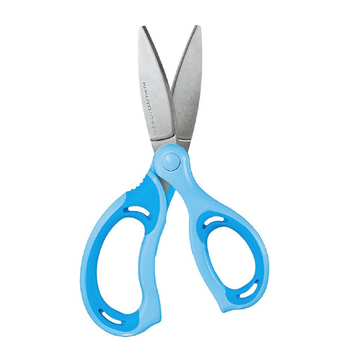 Kokuyo Japan Aerofit Sakusa Glueless Blade Blue Kids Scissors - P270B