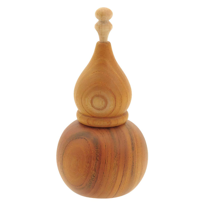 La Luz Large Wooden Gourd Shichimi Cruet - Natural