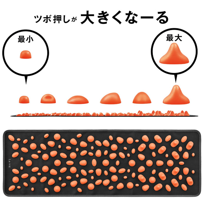 La-Vie 足部支撑垫 - 日本压力点足弓支撑垫（黑色和橙色）