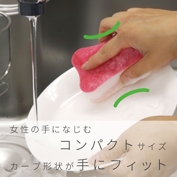 Lec Gekiochi Kitchen Sponge S-805 - Japan-Made Ultra-Fine Fiber for Water Scale Removal