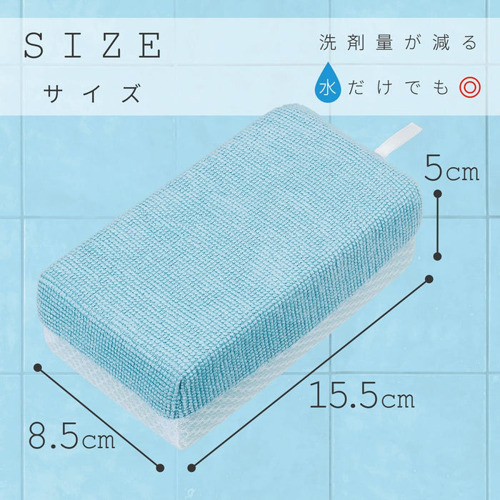 Lec Gekiochi-Kun Microfiber Bath Cleaner - Removes Water Dirt & Soap Scum