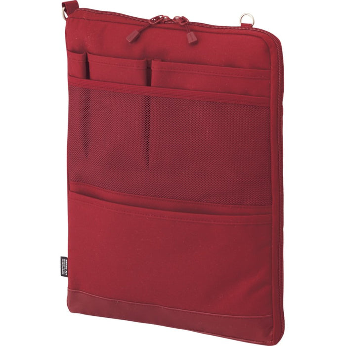 Lihit Lab A4 Vertical Bag In Bag - Red (A7683-3) | Japan Priority