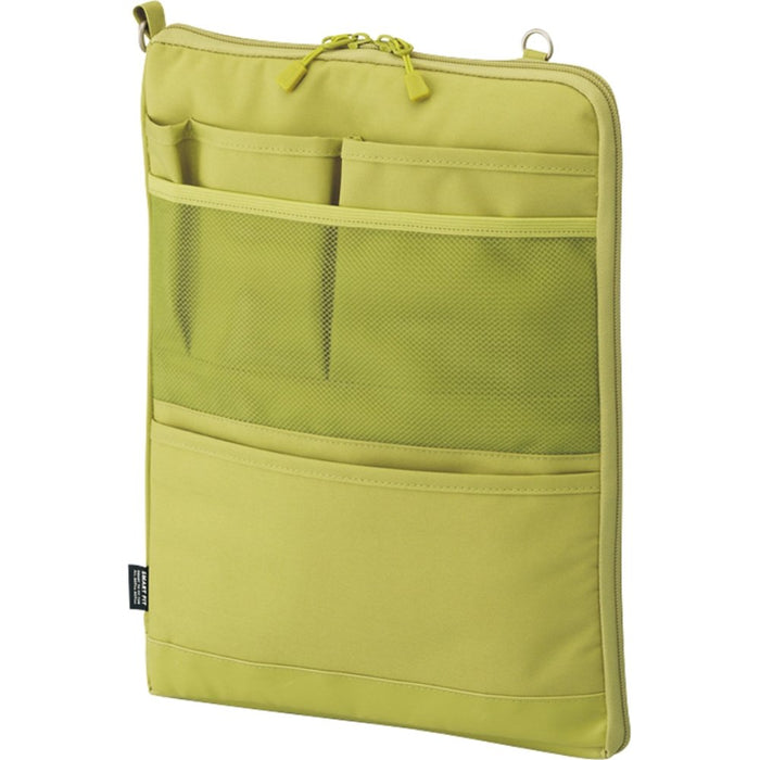 Lihit Lab A4 Vertical Bag In Bag - Yellow Green A7683-6