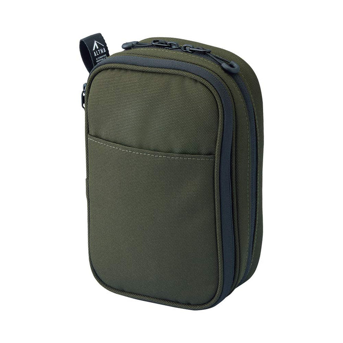 Lihit Lab Japan Cordura Double Pen Pouch Olive - A7765-22