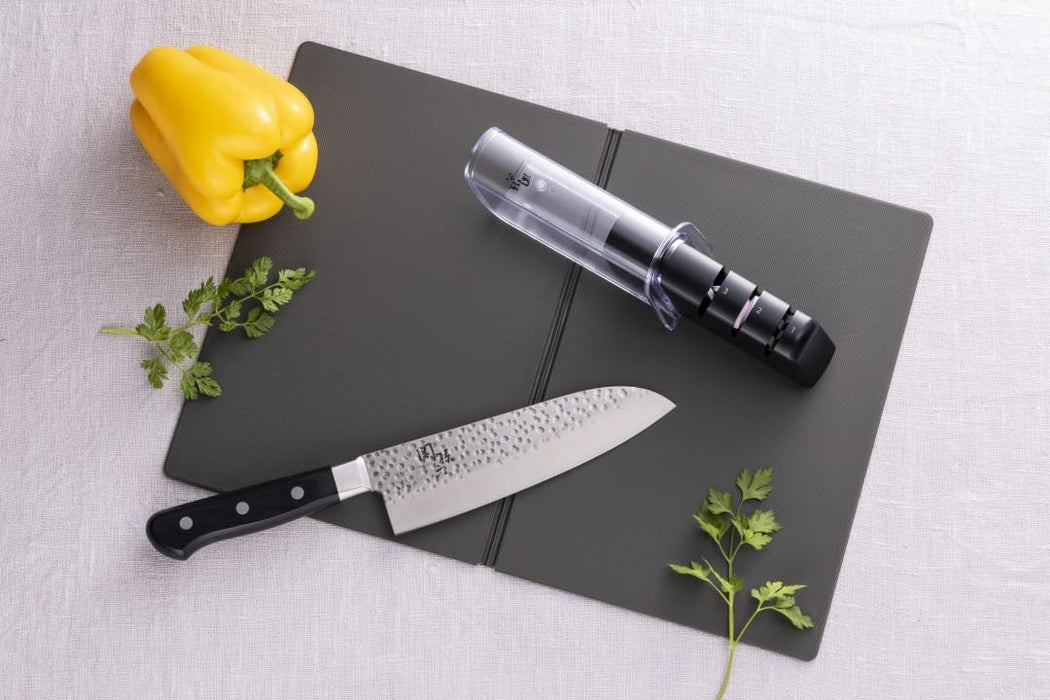 Kaijirushi Rc5070 Knife Set Seki Magoroku Imayo Santoku & Sharpener Foldable Sheet Cutting Board