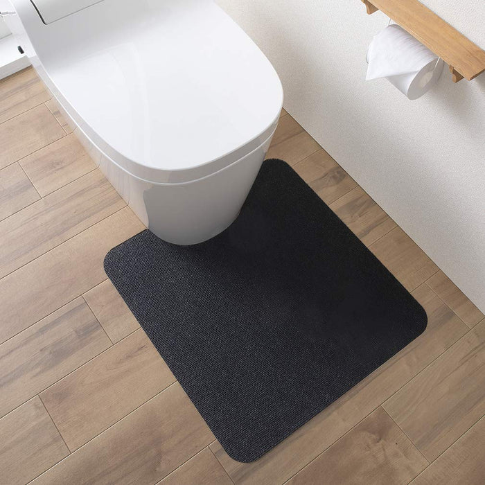 Sanko Mitsuba Stay-In Place Toilet Mat - 55X60Cm - Washable Deodorant Floor Stain Prevention