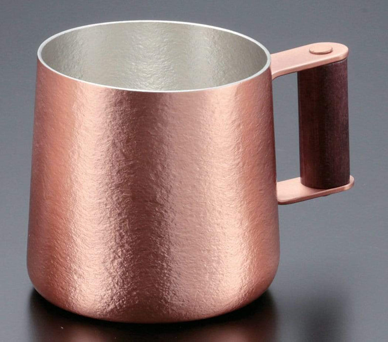 Minagawa Copper Beer Mug with Wooden Handle - 250ml