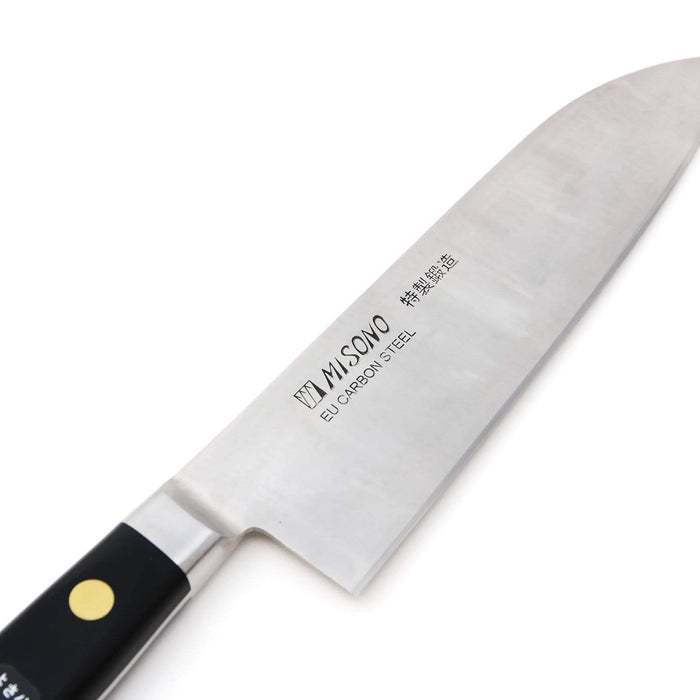 Misono Eu Swedish Carbon Steel Santoku Knife 140mm (No.180) - Hand-Honed Edge