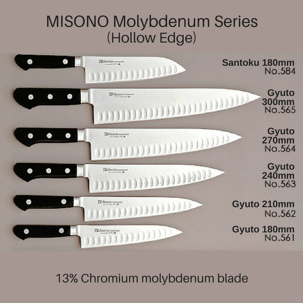 Misono 180mm 牛刀（空心刀）- No.561