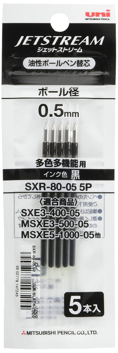 Mitsubishi Pencil Jetstream 0.5 Multicolor Ballpoint Pen Refill (5 Pcs)