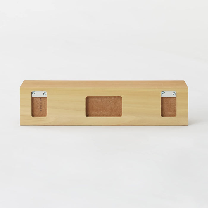 Mujirushi Ryohin Oak Wood Wall Shelf - 44x12x10cm - Made in Japan