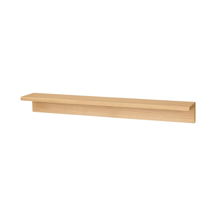 Mujirushi Ryohin Oak Wood Wall Shelf - 88x12x10cm - Made in Japan