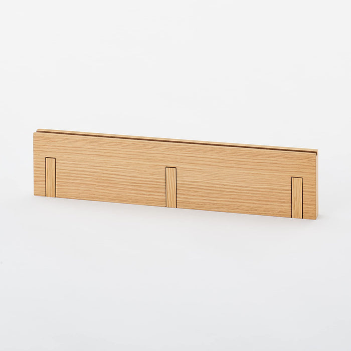 Mujirushi Ryohin Oak Wood Wall Hangers - 44X2.5X10Cm - Japan