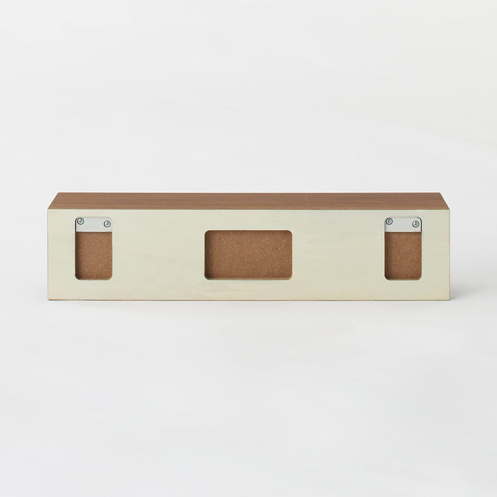 Mujirushi Ryohin Wall Shelf - Walnut 44x12x10cm - Made in Japan