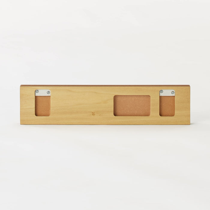 Mujirushi Ryohin Wall Hangers - Walnut 44X2.5X10Cm