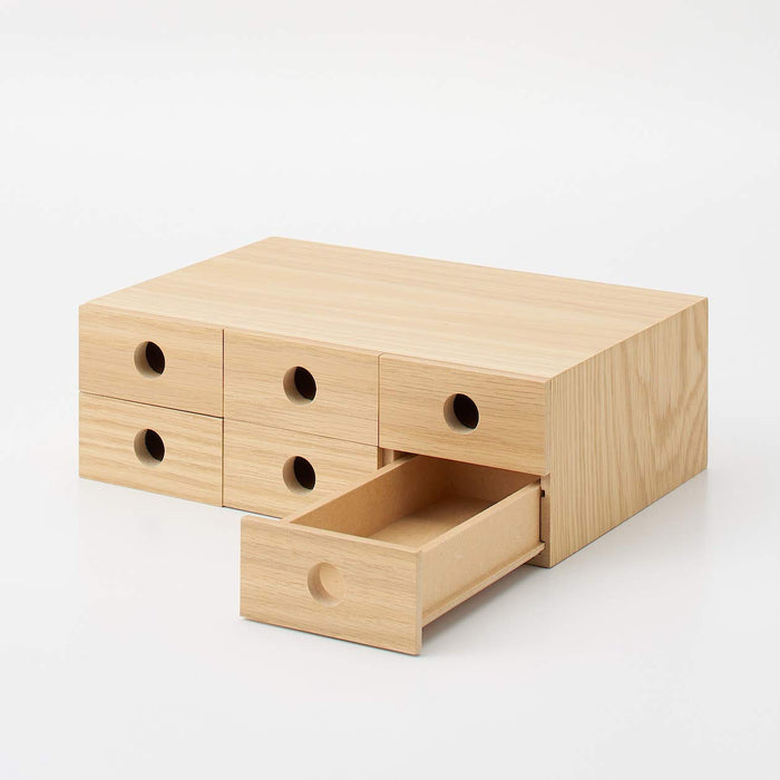 Mujirushi Ryohin 82603330 6-Tier Wooden Small Storage - Compact and Stylish Organizer