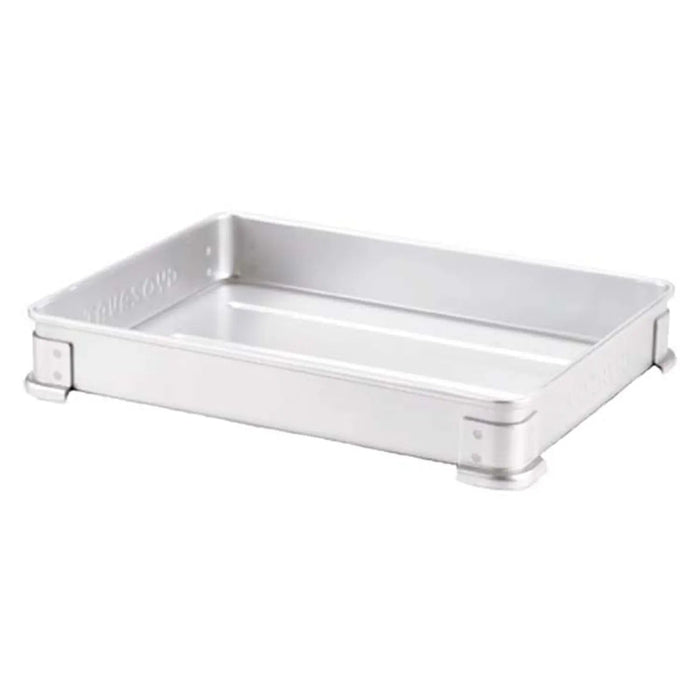 Nakao Stackable Tray for Gyoza and Soba Noodles - Anodized Aluminium, 300x220x50mm