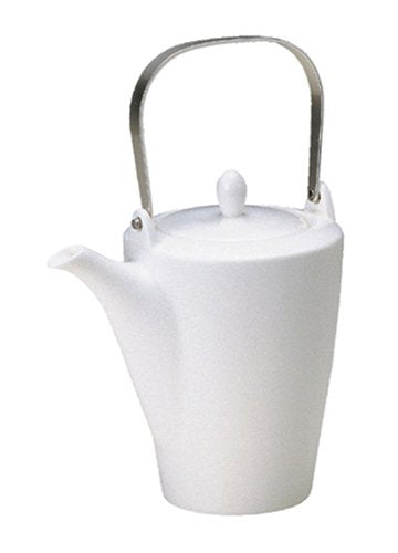 Narumi Japan White Tea Pot with Metal Handle - 430Cc (50481-4560)