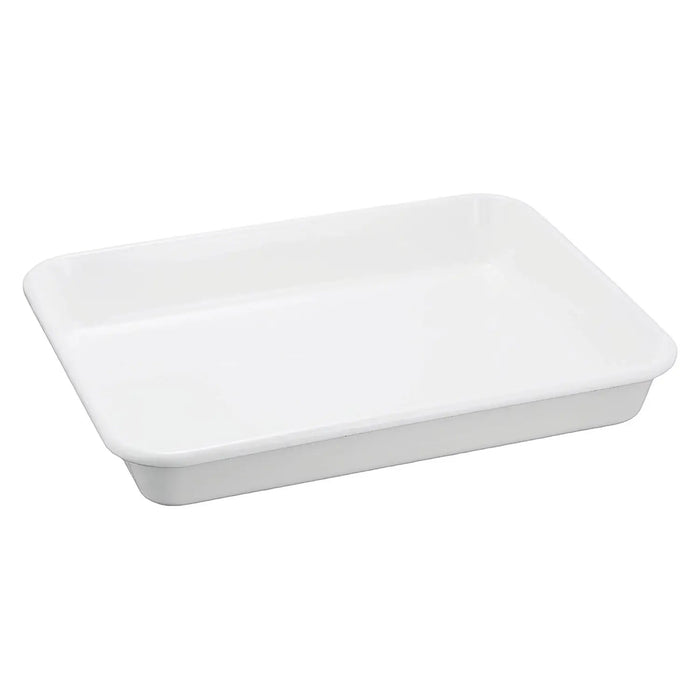 Noda Horo Enamel Nestable Meal Prep Baking Tray No.15 - White Series