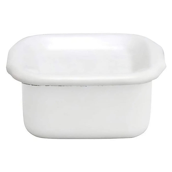 Noda Horo Enamel Square Food Containers with Lid - Small Size