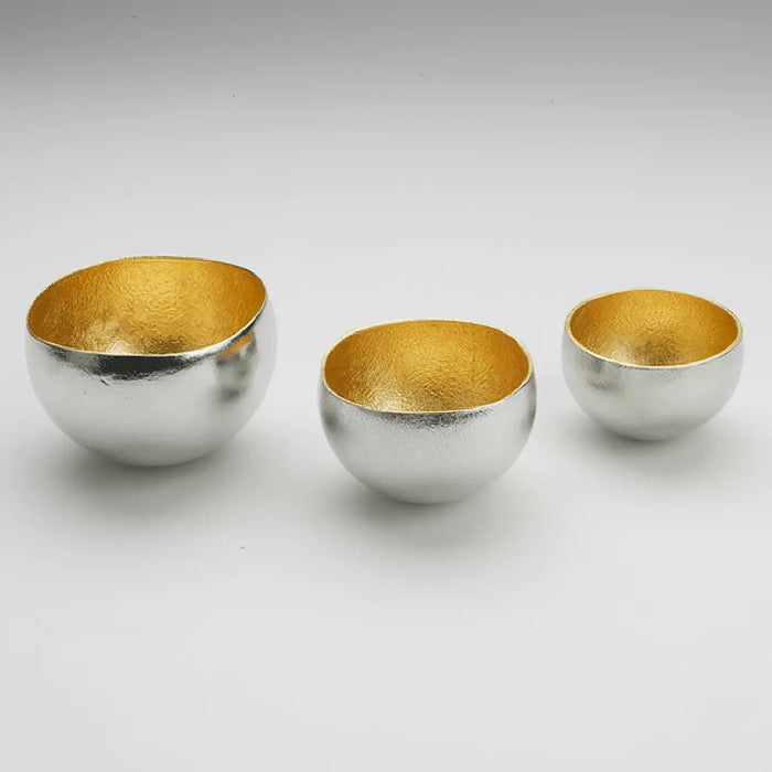 Handcrafted Gold Swing Cold Sake Cup - 40ml by Nousaku