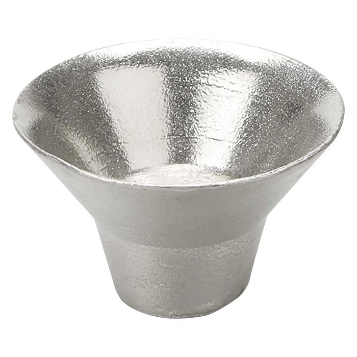 Premium Handmade Tinware Sakazuki Cold Sake Cup - 30ml Silver